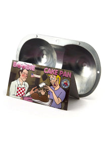 Pipedream Boobie Cake Pan, Silver