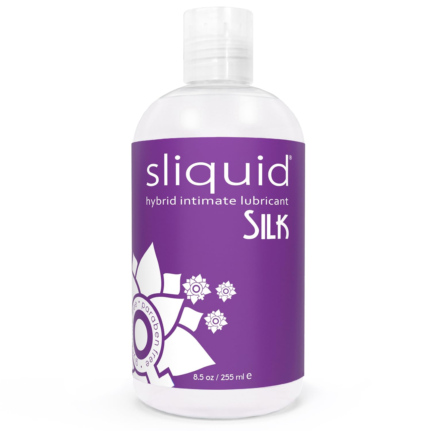 Sliquid Silk Intimate Lubricant - Silicone & Water-Based Lube Blend for Women/Men/Couples, Hypoallergenic Lube, Hybrid Silicone