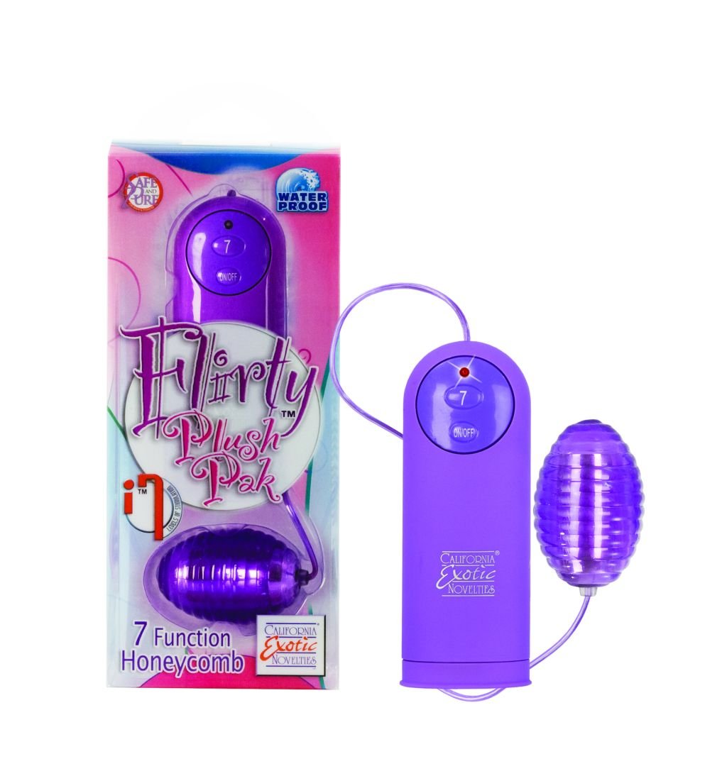California Exotics Flirty Plush Pak Multi-Function Bullet Vibrator, Honeycomb