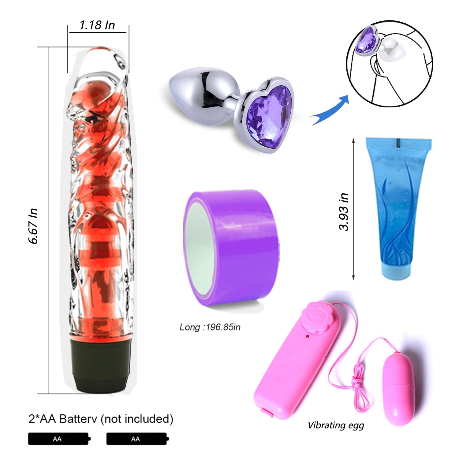 Sex Bondage Toys Kit for Couples 32PCS BDSM Toys Kit Sex Bondage Restraint Sets with Handcuffs and Anal Toys Kit,Fetish Couples