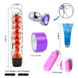 Sex Bondage Toys Kit for Couples 32PCS BDSM Toys Kit Sex Bondage Restraint Sets with Handcuffs and Anal Toys Kit,Fetish Couples