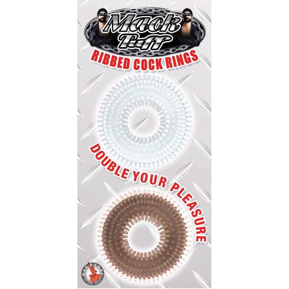 Nasstoys Mack Tuff Ribbed Cock Rings Clearsmoke