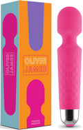 Oliver James Vibrator Wand for Women (Small) | Quiet Vibrating Dildo with 20 Patterns and 8 Speeds for Sexual Pleasure | Adult S