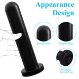 Butt Plug for Prostate Stimulation,Soft Anal Dildo G-spot Adults Sex Toy for Women Men Advanced Player,Black