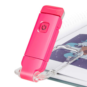 Biglight Amber Book Reading Light, Led Clip On Book Lights, Reading Lights For Books In Bed, Small Book Light For Kids, Usb Rech