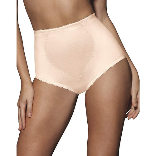 Bali womens Jacquard Mesh Tummy Panel Firm Control 2-pack Fajas Dfx710 Shapewear Briefs, Porcelain/Blushing Pink, XX-Large US