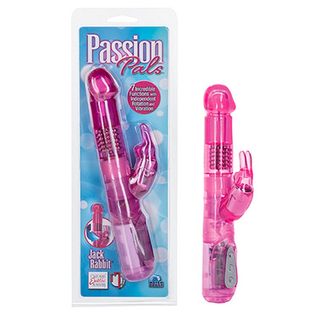 California Exotic Novelties Passion Pals Jack Rabbit, Pink