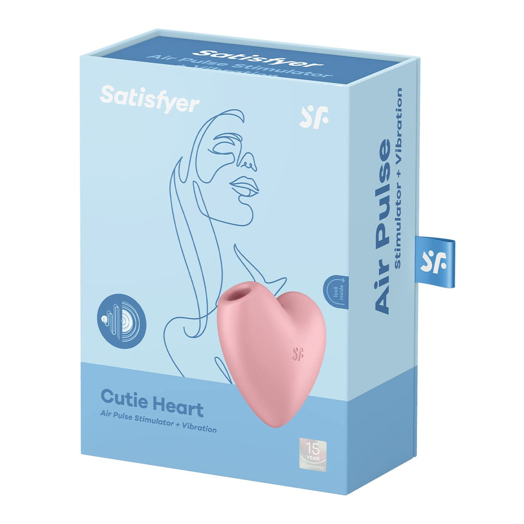 Satisfyer 'Cutie Heart', 8 cm, Pressure Waves and Vibration, Playful Design, Colour: Pink