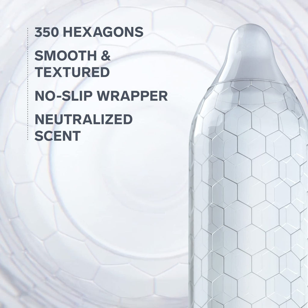 Lelo Hex Original Ultra Thin Condoms With Increased Strength, Male Condom, Lubricated Condoms For Men, 2.12-Inch/54 Mm Diameter