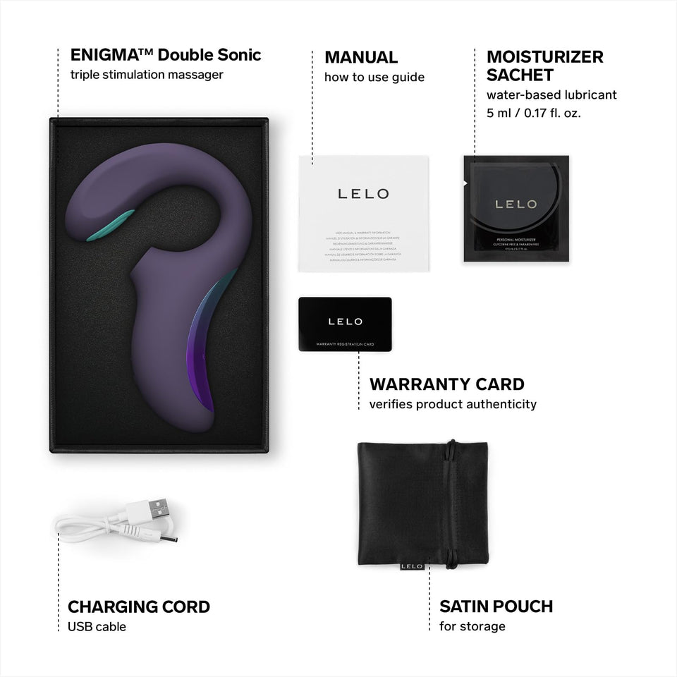 Lelo Enigma Double Sonic-Cyber Purple