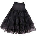 Malco Modes Vintage Rockabilly Tutu Petticoat for Full Tulle Skirt | SMD Black Petticoat for Women