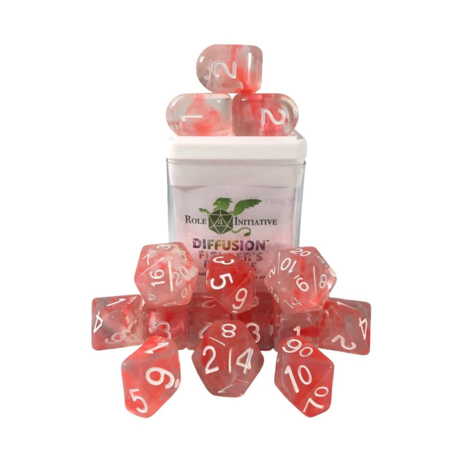 Role 4 Initiative Diffusion Poly Set - Fighter's Resolve w/Numbers (15)