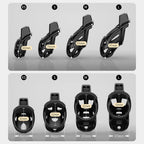 Lightweight Chastity Cage for Male Penis Cage Smooth KG Cock Cage Chastity Devices Key Sex Toy for Men Black Chastity for Men wi