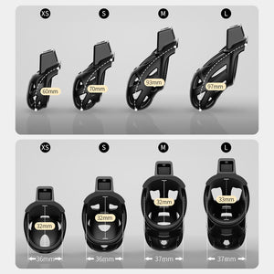 Lightweight Male Chastity Cage Bondage Gear & Accessories Penis Cage Smooth KG Cock Cage Chastity Device Key Sex Toy for Men Bla