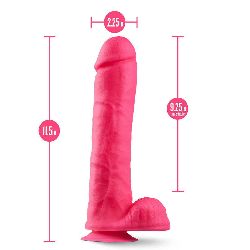 Neo Elite - 11 Inch Silicone Neon Pink