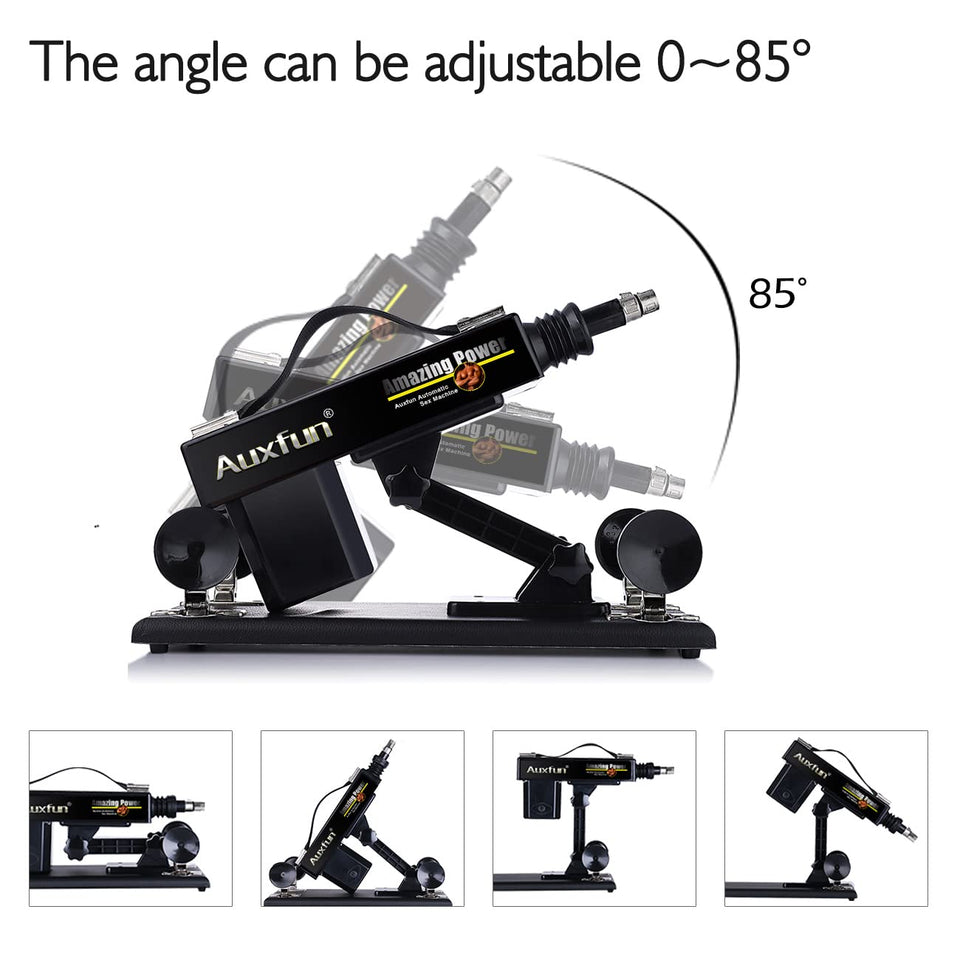 Auxfun Sex Machine Love Machine For Women With 3Xlr Connector G Spot Dildos Stimulator Fucking Machine Gun With Realistic Dildos Adult Massager Sex Toys For Women