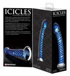 Icicles No. 29 G Spot Glass Dong 7 Inch Blue