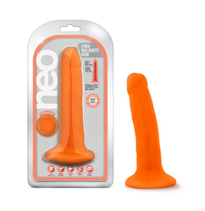 Blush Novelties Neo 6'' Realistic Dildo - Sensa Feel Soft Dual Density Slim 1.25'' Thick Shaft, Anal Pegging Strap On Compatible