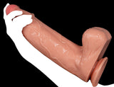 13 Inch Realistic Big Anal Dildo with Small Glans, 2.83 ' ' Diameter Huge Thick Dildo Massive Penis with Suction Cup for Women M