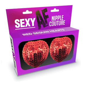 Sexy Af Nipple Red Hearts