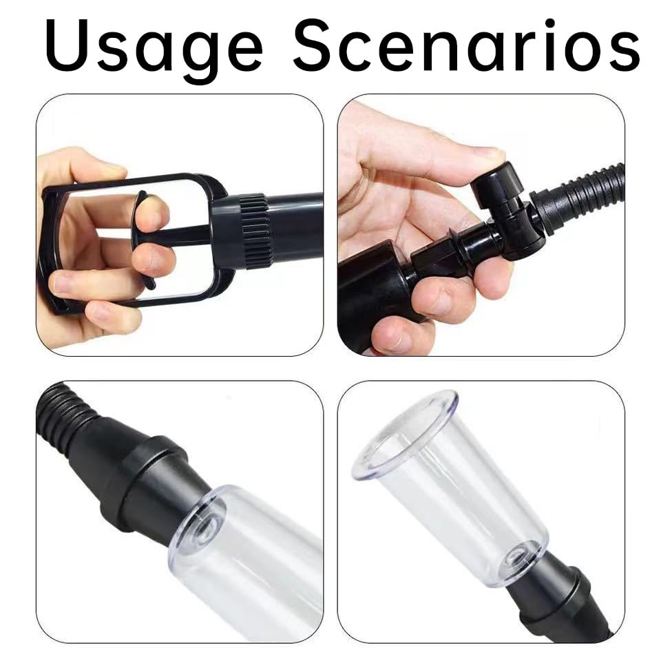 Pussy Pump Sex Toys, Clitoral Pumps Enhance Sensation, Increase Female Sexual Pleasure, Adult Game Nipple Clitoral Stimulator, V