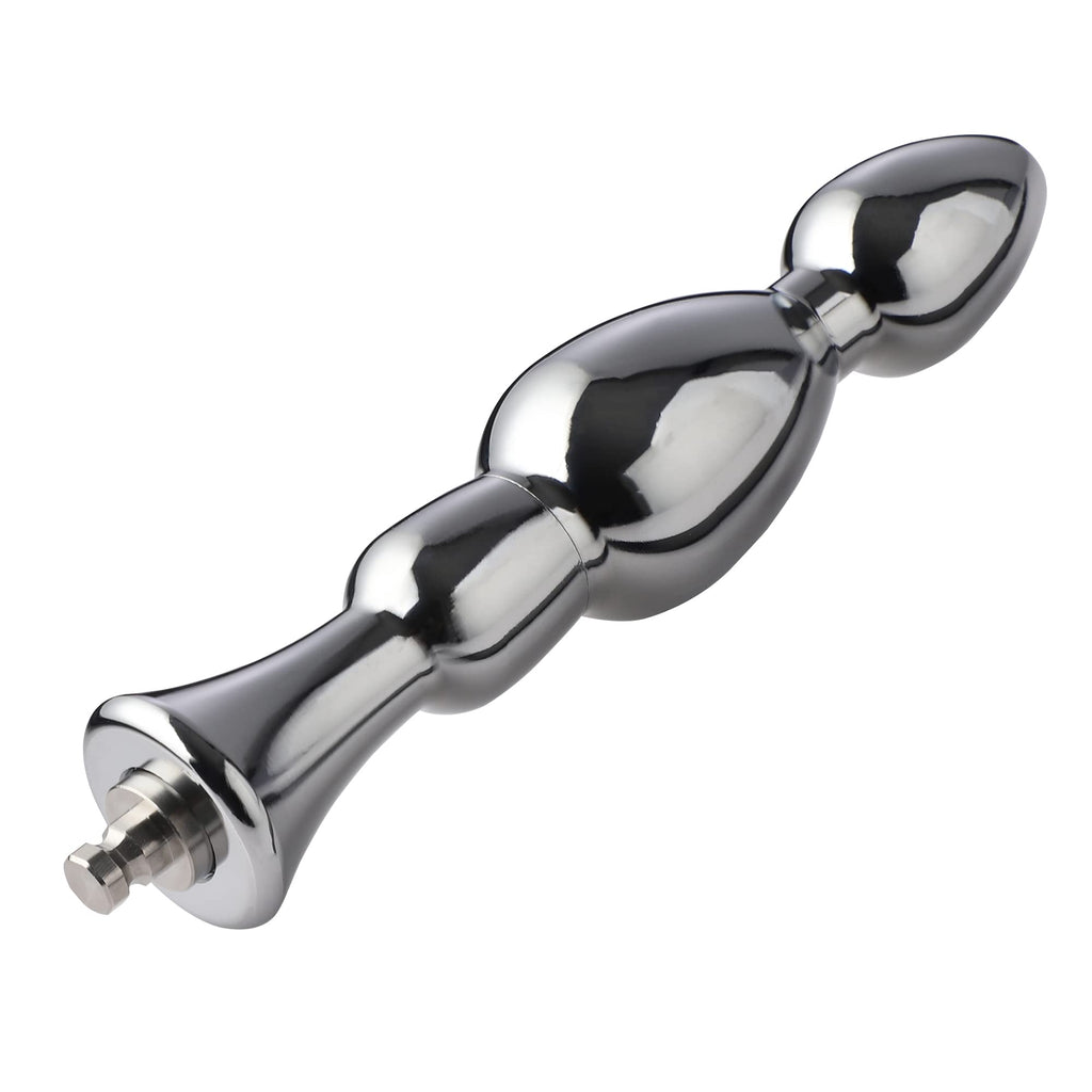 Hismith 6.15Metal Bead Anal Dildo, Smooth Aluminium Anal Wand with KlicLok System for Premium Sex Machine