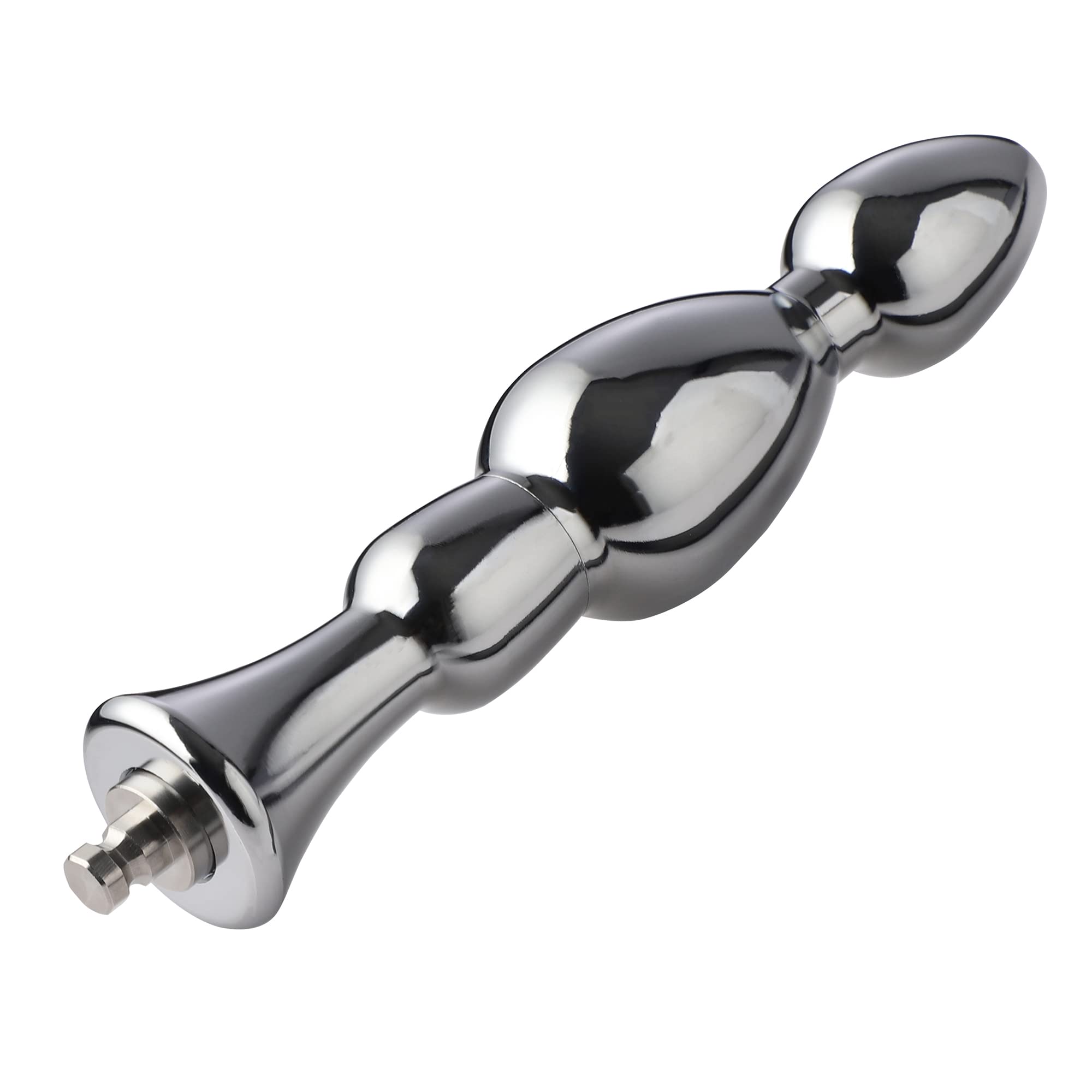Hismith 6.15Metal Bead Anal Dildo, Smooth Aluminium Anal Wand with KlicLok System for Premium Sex Machine
