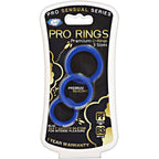 Cloud 9 Pro Sensual Silicone C-Ring 3 Size Pack (Blue)