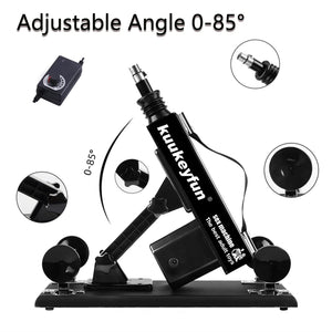 Thrusting Sex Machine, Automatic Dildo Machine for Women and Men, Adjustable Adult Sex Toys with Attachments (5 Piece Set)