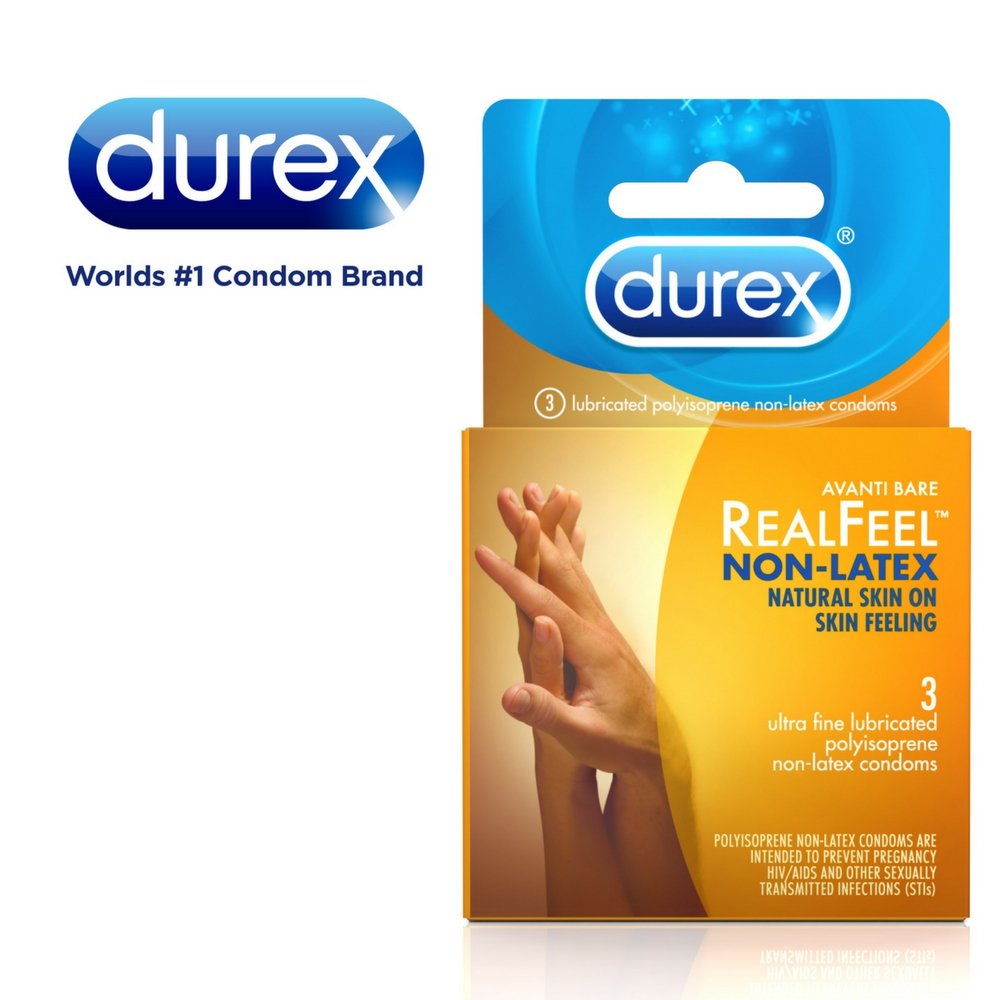 Durex Avanti Bare Realfeel Non-Latex Condom 3 Count (Pack Of 6)