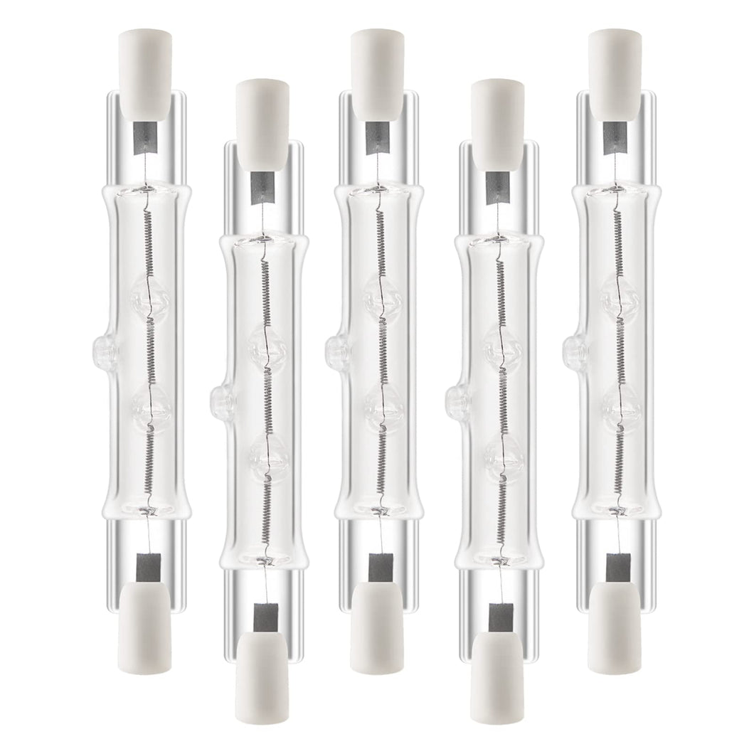 Jaenmsa R7S Bulbs,5 Pack Halogen Bulbs R7S T3 78Mm 150W 120Vj Type 120 Volt Halogen Light Bulb With Long Lifespan, 3 Inch Long D