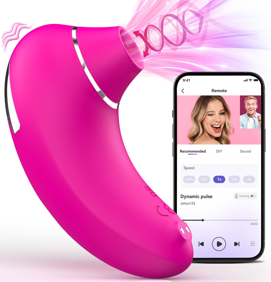 Gasevimo Vibrator Adult Sex Toys for Women - Upgraded Sex Toys Sucking Vibrators Adult Toys, 9 Sucking & Vibrating Rose Sex Toy