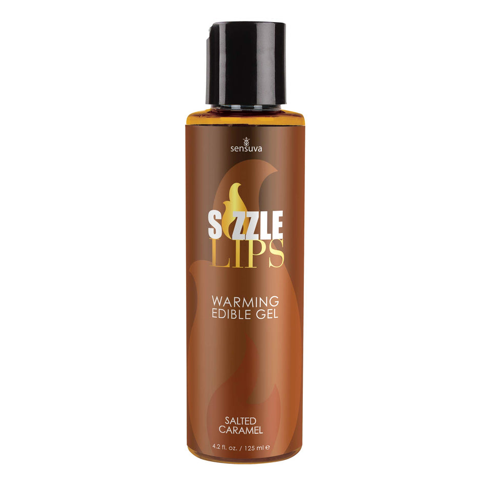 Sensuva Sizzle Lips Warming Gel Salted Caramel 4.2 Ounce