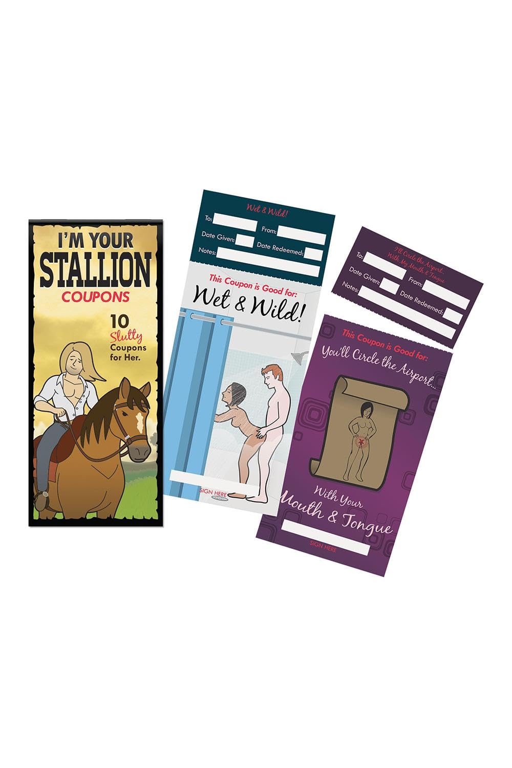 Im Your Stallion Coupons - 10 Slutty Coupons for Her!