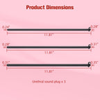 Silicone Penis Plug, 3 PCS Urethral Plug Set, Urethral Dilator, Bladder Stimulation Masturbation Rod, Male Urethral Stretcher, U