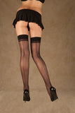 Elegant Moments Sheer Back Seam Stocking. - One Size - Black