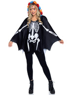 Day Of The Dead Poncho, Featur - O/S / Multicolor