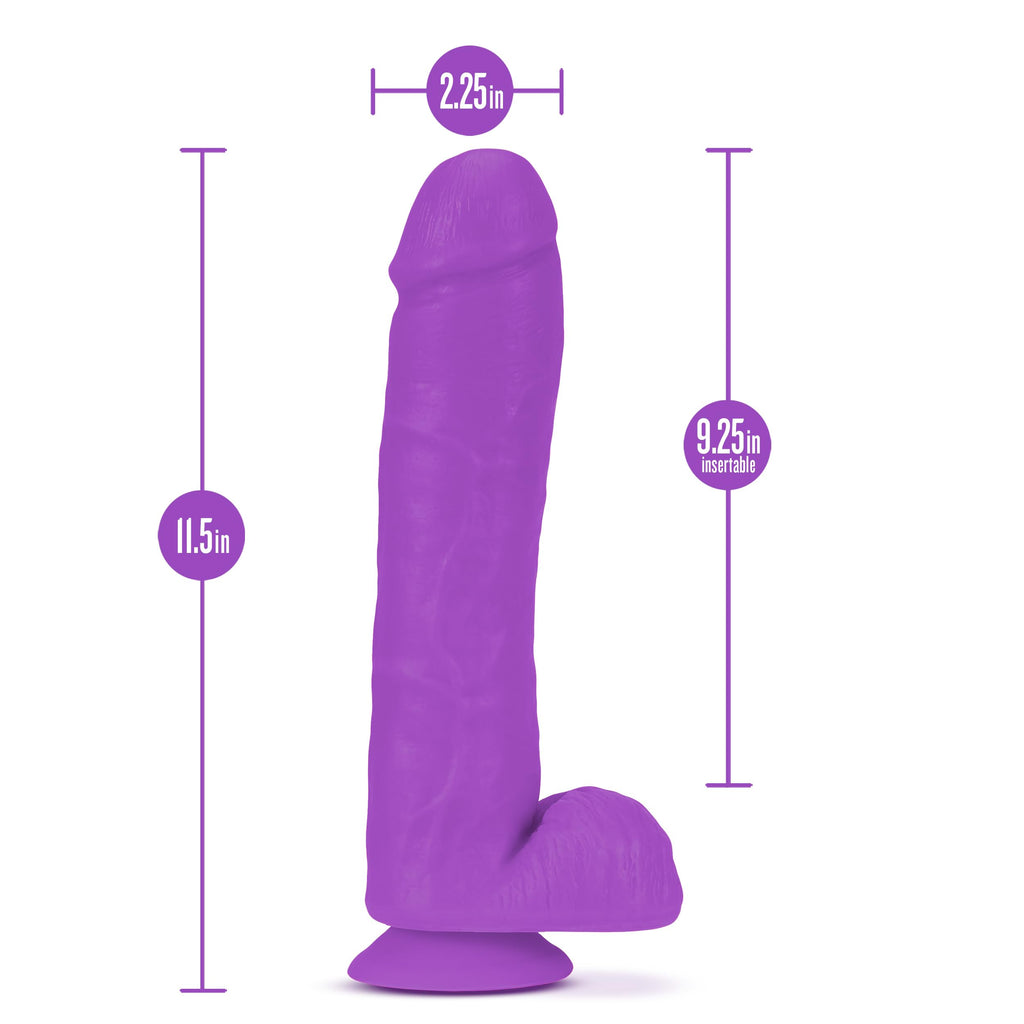 Neo Elite - 11 Inch Silicone Neon Purple