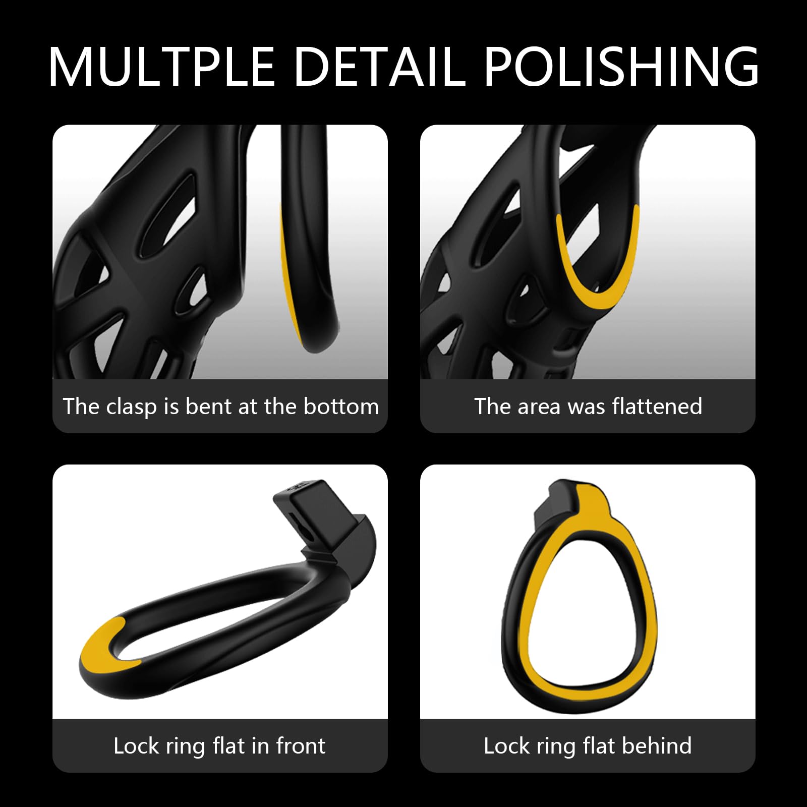Lightweight Male Chastity Cage Bondage Gear & Accessories Penis Cage Smooth KG Cock Cage Chastity Device Key Sex Toy for Men Bla