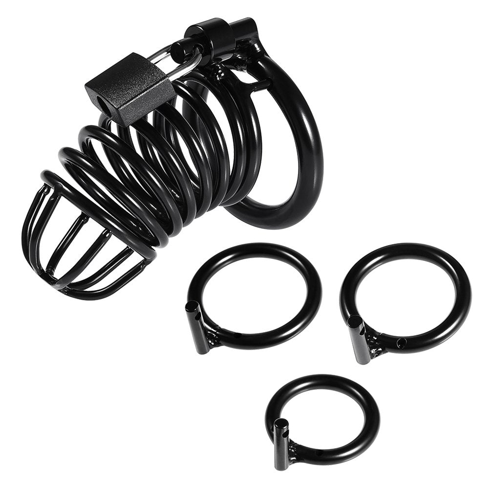 UTIMI Cock Cage Male Chastity Device Locked Cage Sex Toy for Men,Key and Lock Included