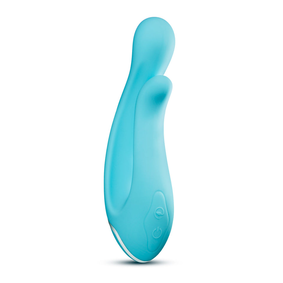10 Vibrating Functions Dual Stimulation Vibrator - Clitoral And G Spot Stimulator - Platinum Silicone - Sex Toy For Women - Sex