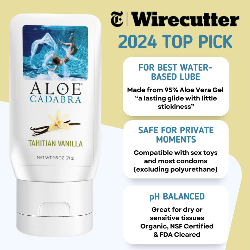 Aloe Cadabra Organic Lube Tahitian Vanilla 2.5Oz