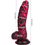 Thick Realistic Dildo Adult Sex Toys, 10.43 Inch Soft Safety Silicone G-spot Anal Stimulator with Strong Suction Cup, Fantasy Di