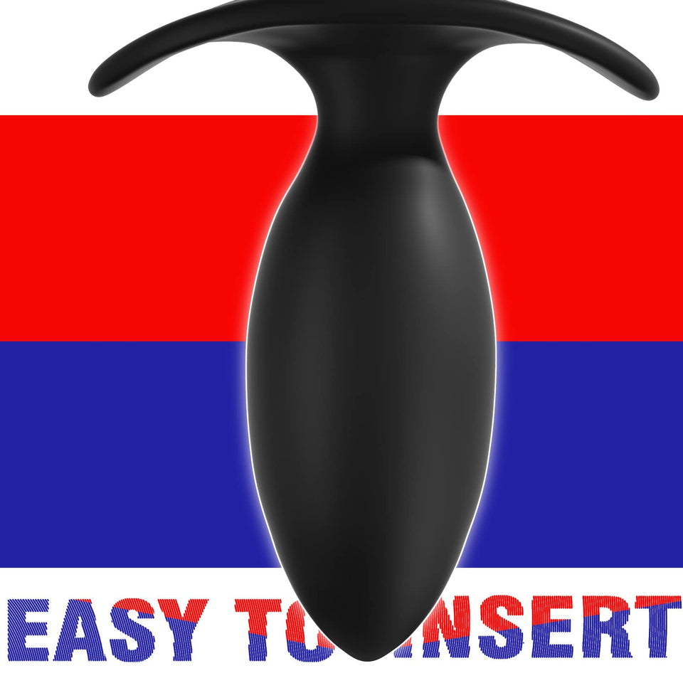 MEBAULT Anal Plug Butt Plug with Safe Curved Base Prostate Massager Dilator Sex Toy for Men Women Masturbation (S)