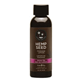 Earthly Body Hemp Seed Massage Lotion, 2.0 oz - Skinny Dip, Clear