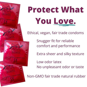 GLYDE Slimfit - Snug Fit Condoms - 36 Count - Ultra-Thin, Vegan, Non-Toxic, Smaller Size Natural Rubber Latex - 49mm for Tighter