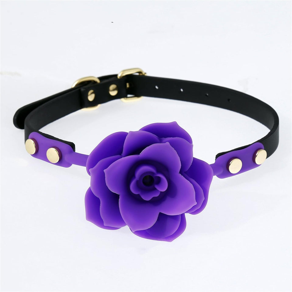 Mouth Gag Breathable Roses Ball Gag Bondage Gags & Muzzles Penis Gag BDSM Sex Toys for Woman, Fetish Adult Games Sex Slave Femal