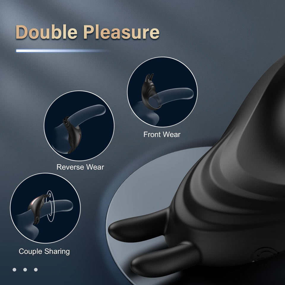 Vibrating Cock Ring Sex Toy Men - Adjustable Penis Ring Male Sex Toys for Men Couples Vibrators Clitoral Stimulator Vibrater Coc