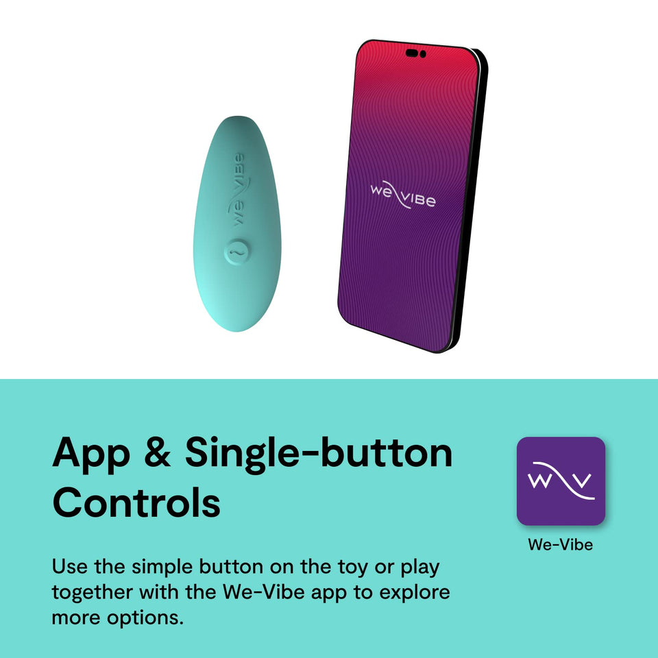 We-Vibe Sync Lite Couples Vibrator | Wearable App Control Vibrating Adult Sex Toy | G Spot & Clitoral Stimulator | Dual Stimulat