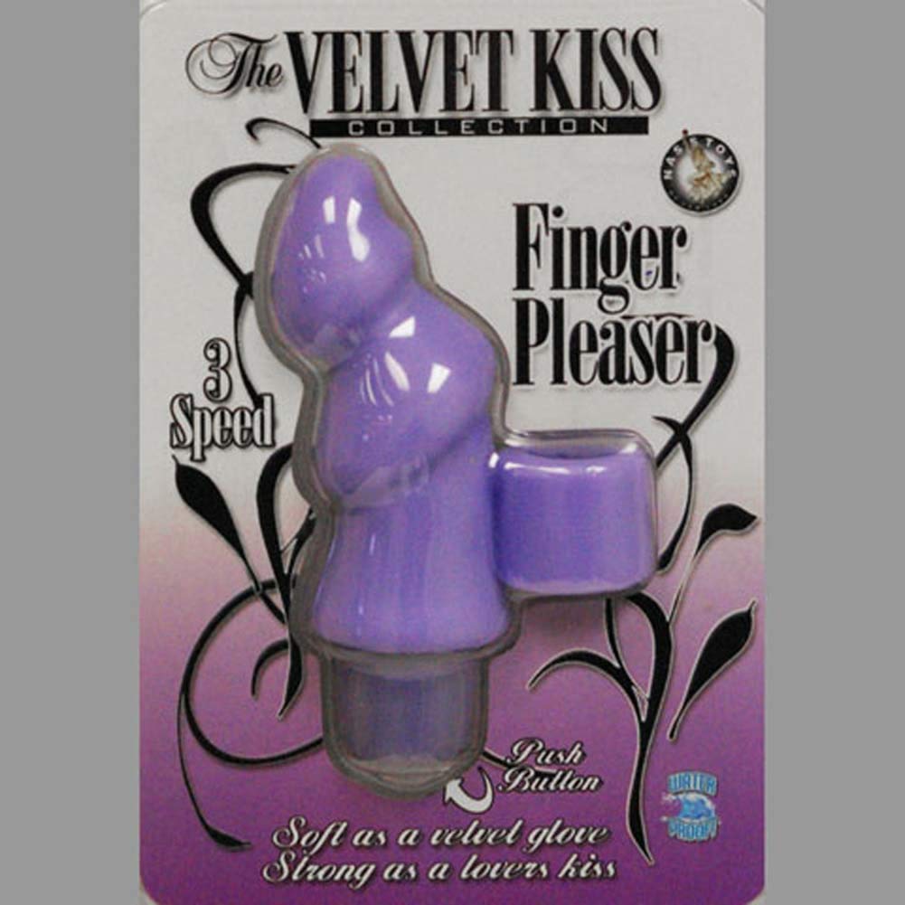 Velvet Kiss Collection Finger Pleaser Multispeed Waterproof, Lavender